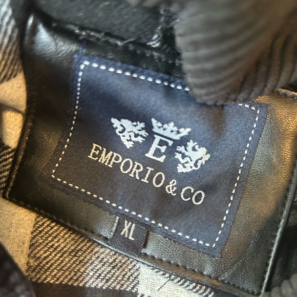 Emporio & Company Men’s Leather Jacket Xl - Picture 14 of 14